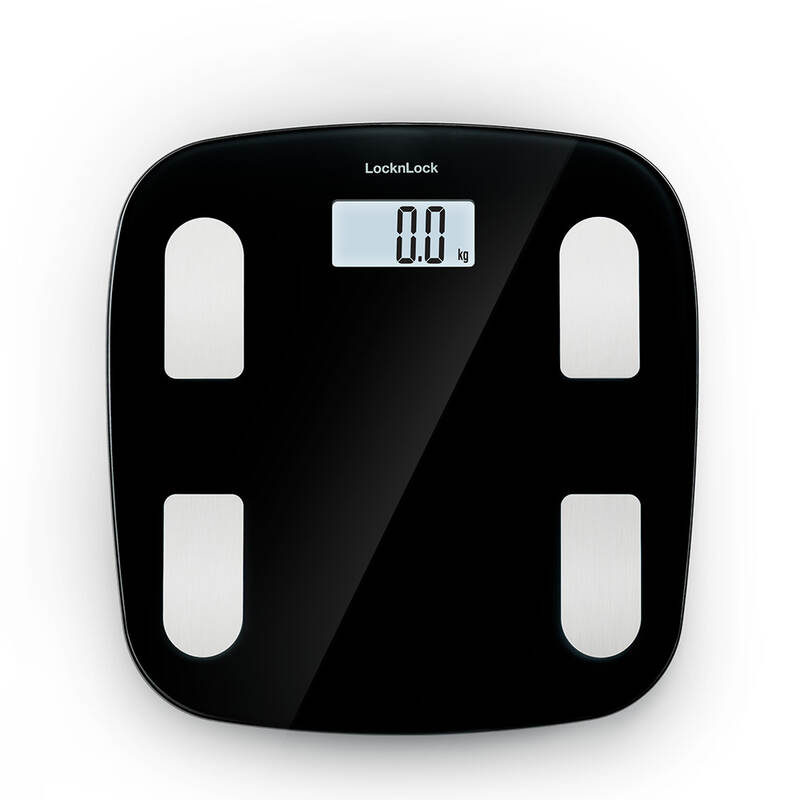 Cân Sức Khỏe Điện Tử LocknLock Body Fat Scale 310x300x21mm, 180Kg - 2 Màu (Đen, Xanh Dương) - ENC541 image number null